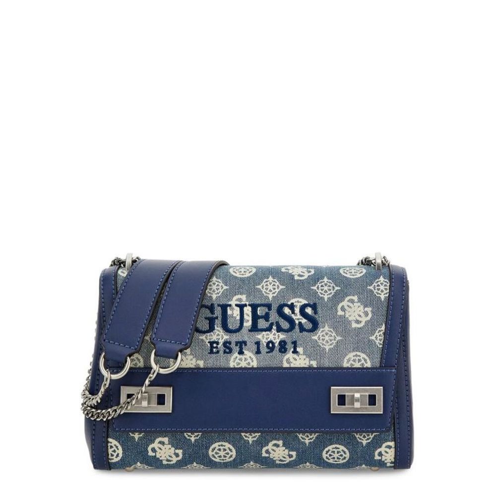 Guess Women's Blue Shoulder Bag - Picture 1 of 2